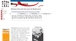 Desktop Screenshot of beatleslyrics.org